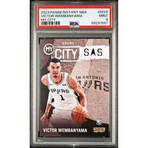 Victor Wembanyama 2023 Panini MyCity Rookie NBA #MY-6 Card PSA 9 Mint